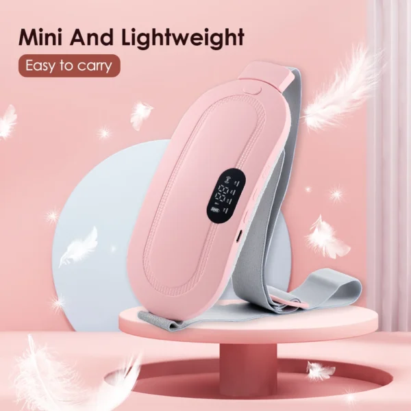Electric Period Cramp Massager Vibrating Heating Belt for Menstrual Waist Stomach Abdominal Warm Palace Belt - Image 6