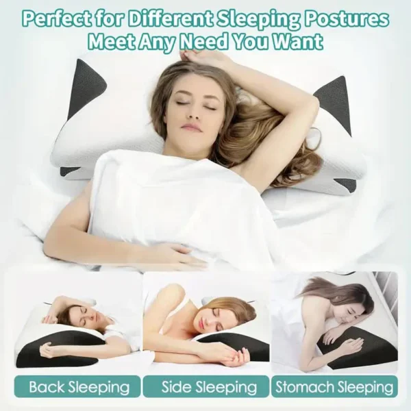 Butterfly Sleep Memory Neck Pillow Slow Rebound Comfortable Memory Foam Sleep Pillow Cervical Orthopedic Neck Massage Bed Pillow - Image 2